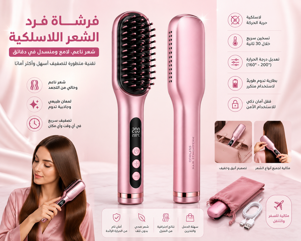 SmoothGlow Hair Straightening Comb